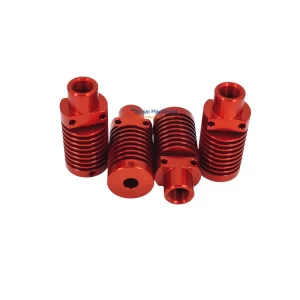 Red Anodized CNC Milling Aluminum Parts